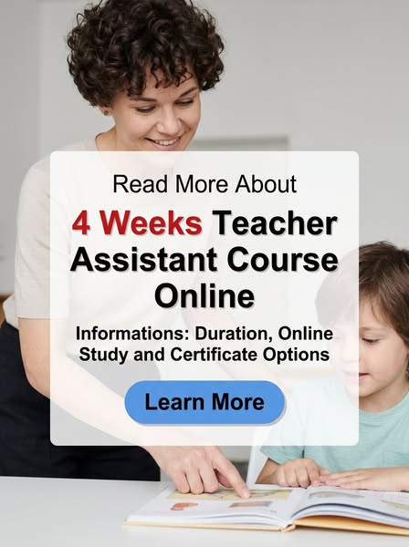 Online Teacher Assistant Certification