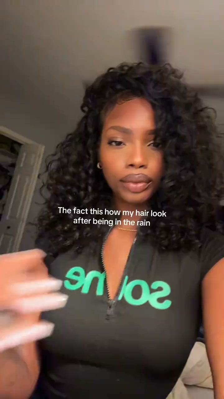 3 In 1 Half Wig Glueless Indian Curly Elastic Drawstring Natural Blend Wear Go Half Wig Easy To Install