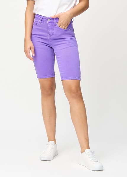 Lavenders™ Middle-Skinny Shorts - Purple - Women | Perfect Jeans - 3XS-5XL - Stretch Denim