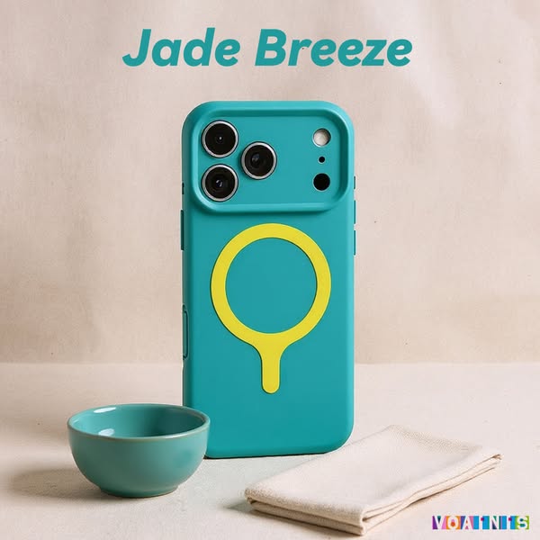 Retro teal with yellow ring, exclusive contrast design