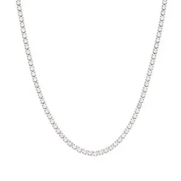 Elegant Gold Zircon Tennis Necklace