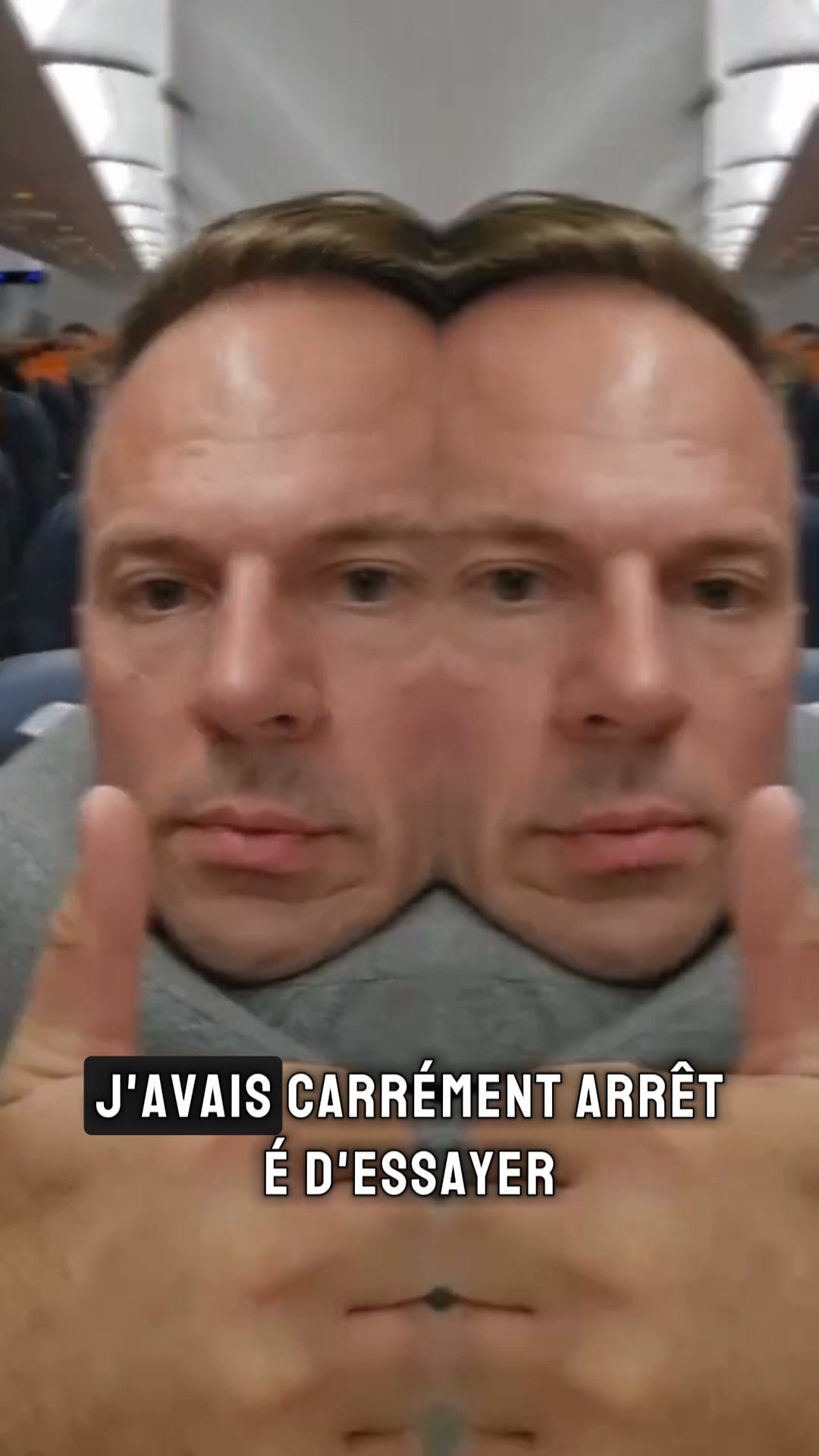 C'était pas l'avion. C'était impossible de dormir correctement.