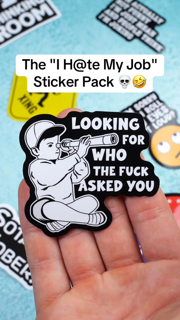 Set of 130 Pcs Funny Saying Stickers