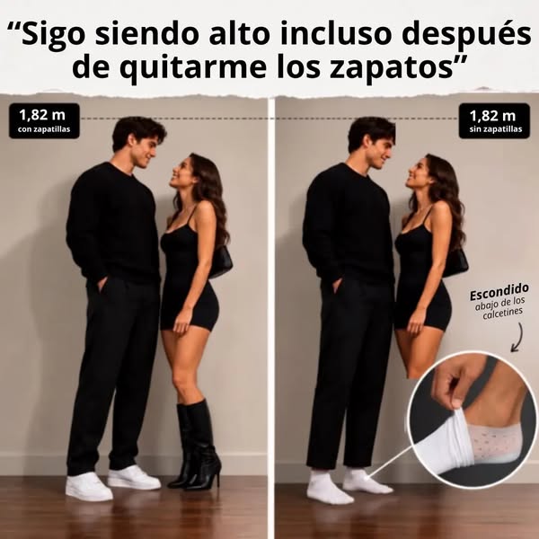 Hasta 6,5 cm más, 100% invisible