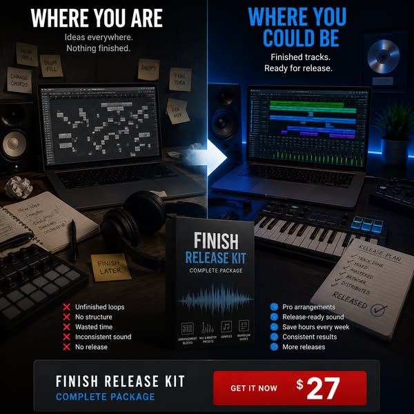 Finally Release-Ready Music. No More Getting Stuck.