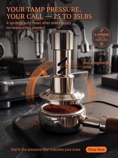 Brew Better Coffee—Save Up to 60% on Tampers & Distributors