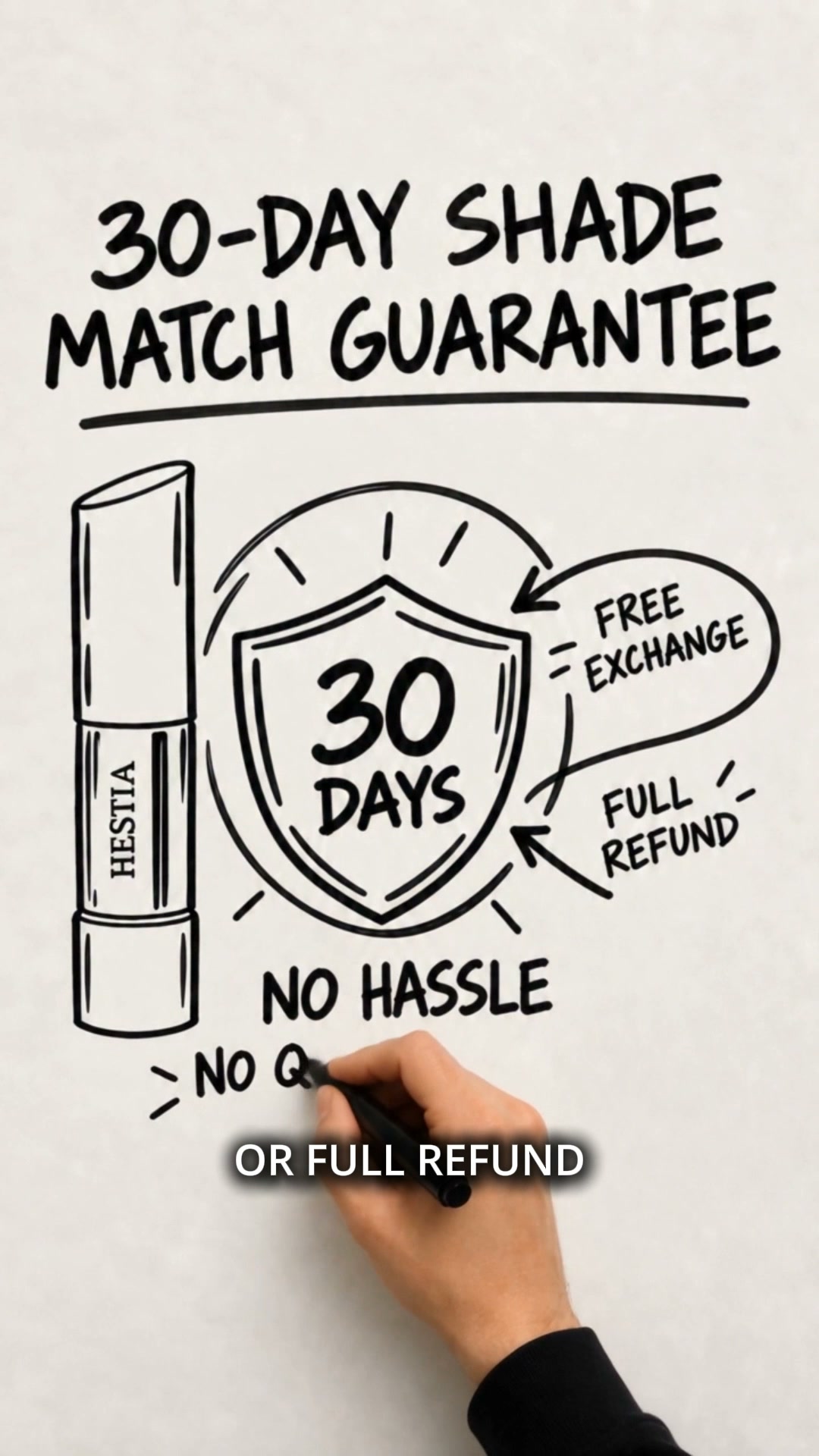No more orange by noon. No more shade guessing. Guaranteed.