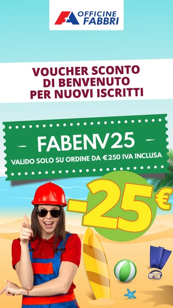 25 € di Sconto Benvenuto