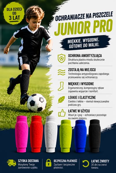 Ochraniacze na piszczele Junior Pro