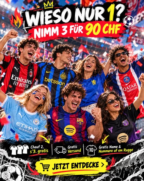 €96 = 2 shirts + 1 GRATIS + gratis bedrukking + gratis verzending in Nederland