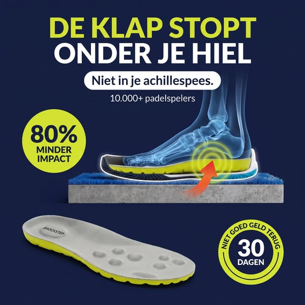 Tot 80% minder impact op je hiel