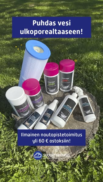 Puhdas vesi ulkoporealtaaseen!