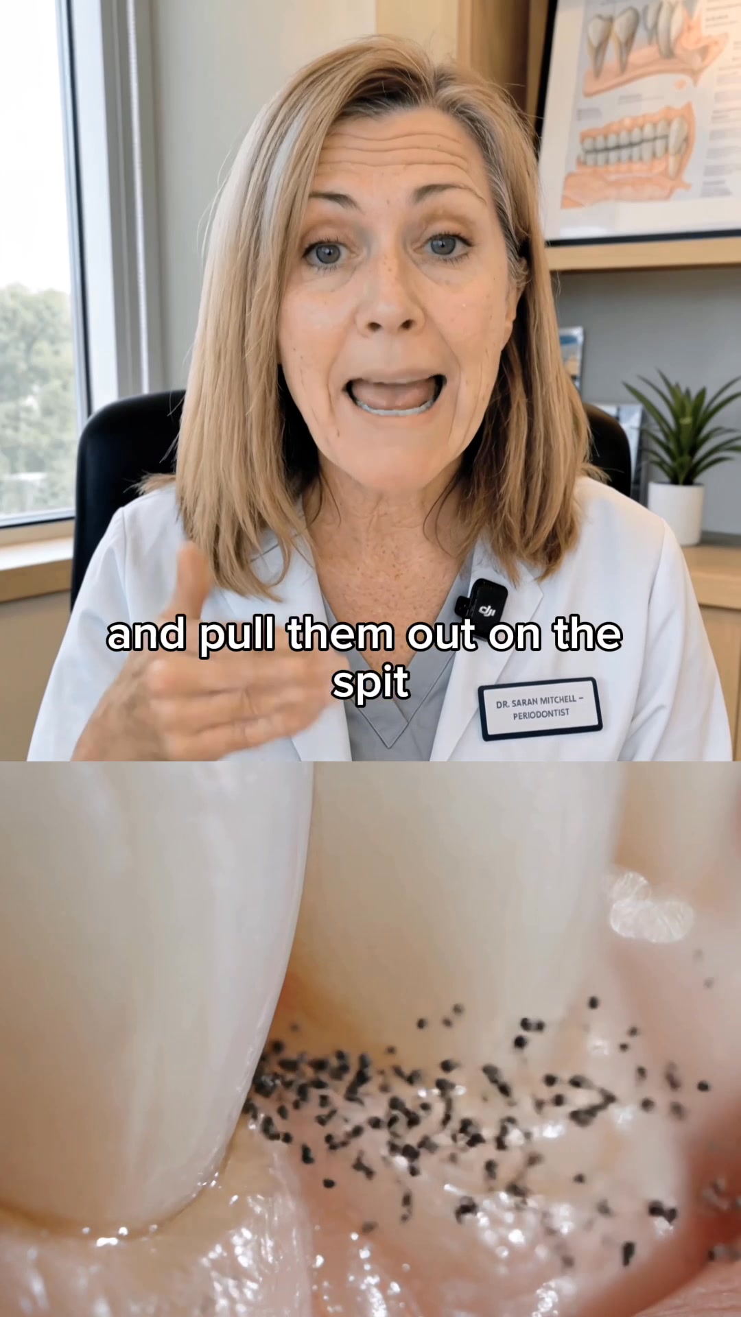 She heard the word at her appointment.