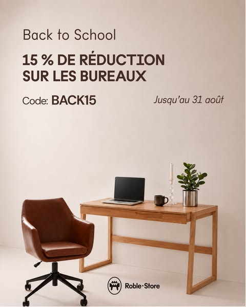 15 % sur les bureaux