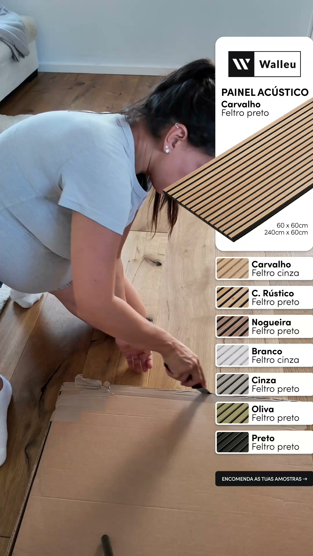 Escolhe entre 10 cores de painéis
