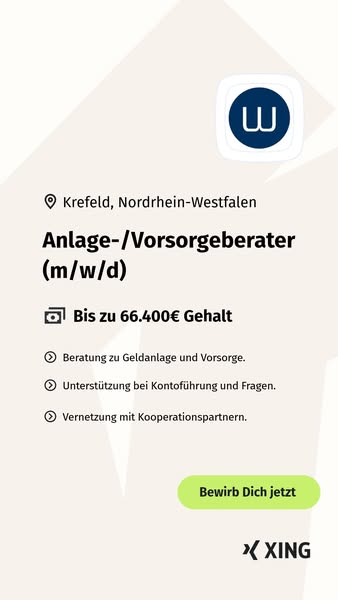 Nur wenige Klicks zum neuen Job
