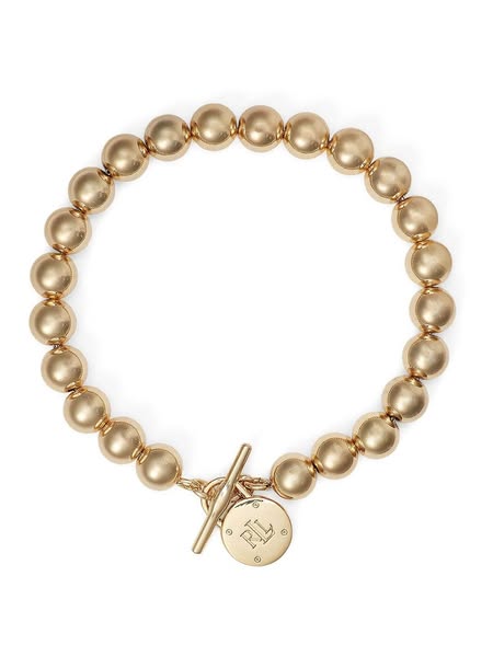 Lauren Ralph Lauren Gold Tone Bead Bracelet