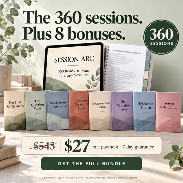Session Arc — 360 Ready-to-Run Therapy Sessions (15 Clinical Arcs)