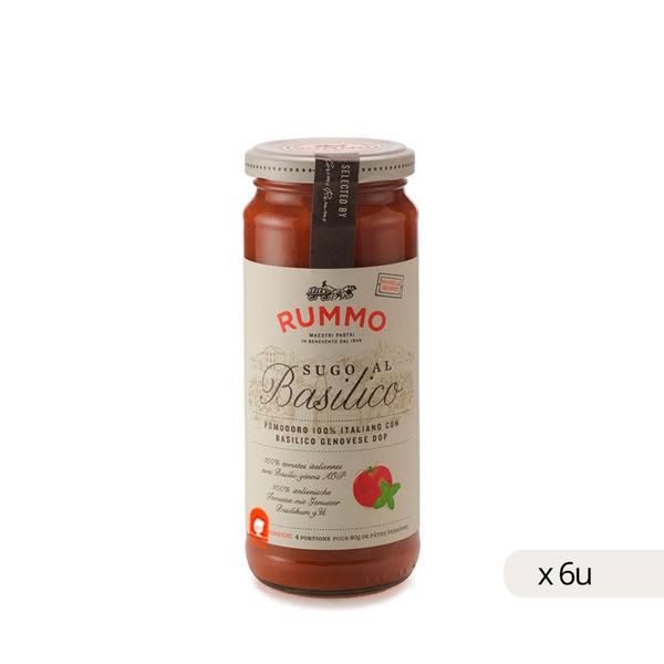 Molho de tomate com manjericão genovês 340g