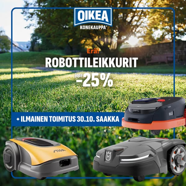 Tilaa nyt - ilmainen toimitus 30.9. asti