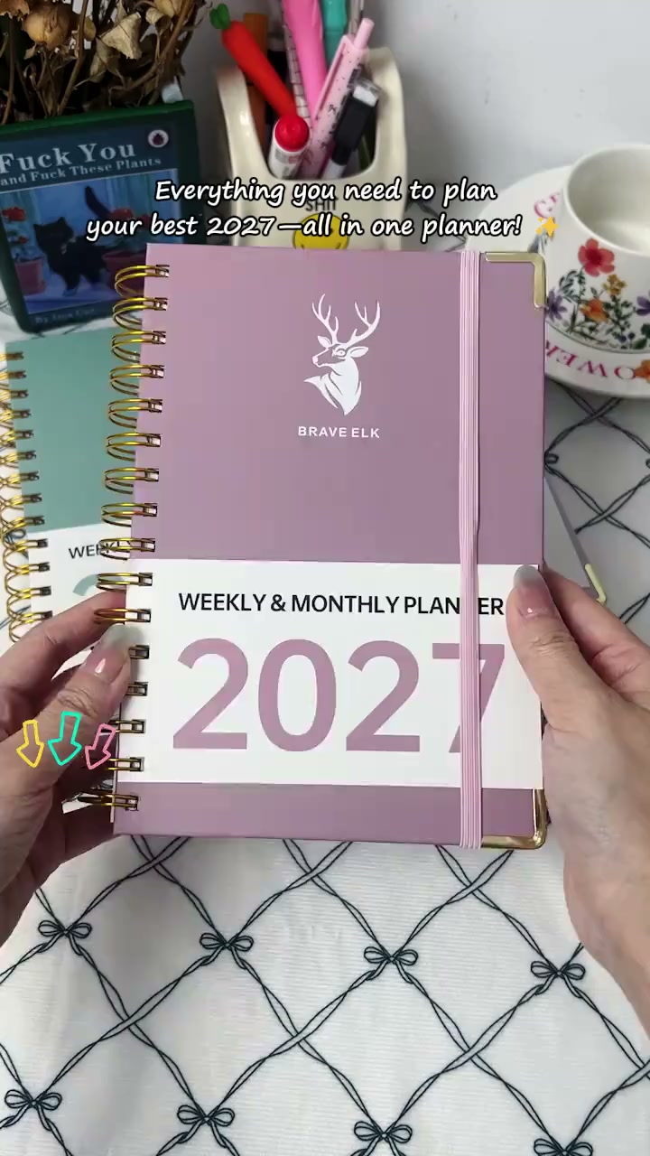 2027 Daily Planner – Minimalist A5 Organizer for Productivity & Planning