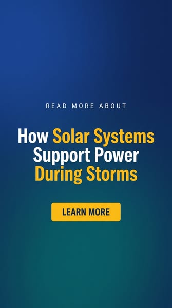 How Solar Systems Support Power During Storms