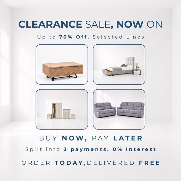 Final Furniture Clearance Starts Now