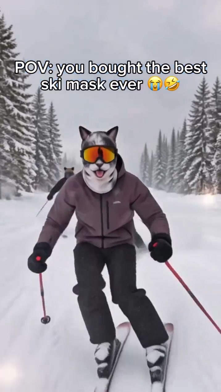 49% OFF WildFace Animal Ski Mask – Stay Warm, Look Wild & Turn Heads on the Slopes!