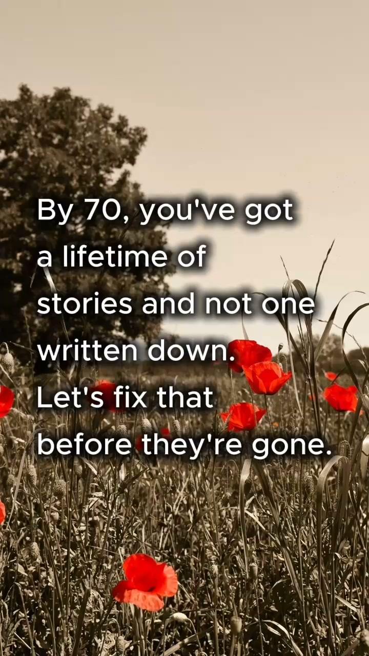 Memories fade, but your story can last forever