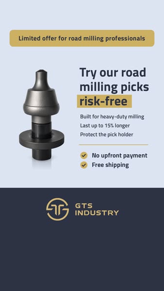 Test 50 milling picks risk-free