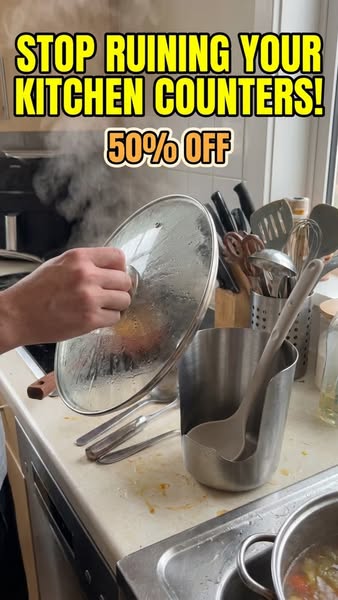 304 Stainless Steel Pot Lid & Ladle Holder Rack