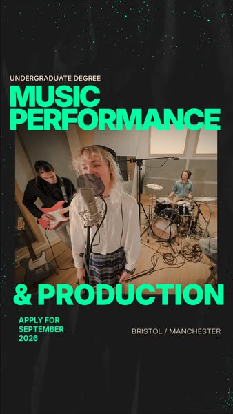 Degree in Performance & Production.