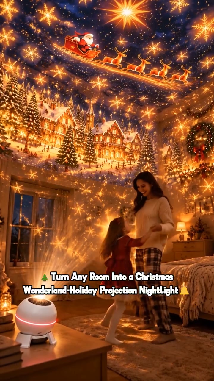 Turn Any Room Into a Christmas Wonderland – Holiday Projection Night Light