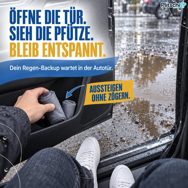 PlitschiGo Trockene Sneaker. Sauber unterwegs.