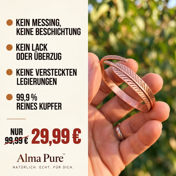 Schmuck aus 99,9 % reinem Kupfer