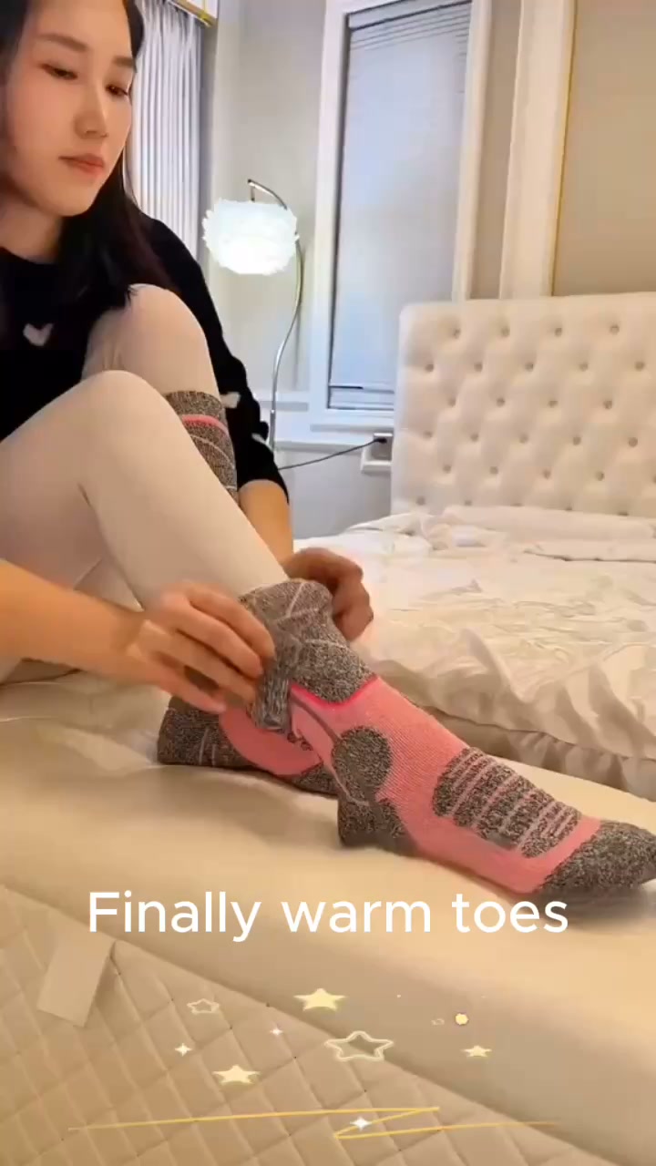 Heated socks for bad circulation
