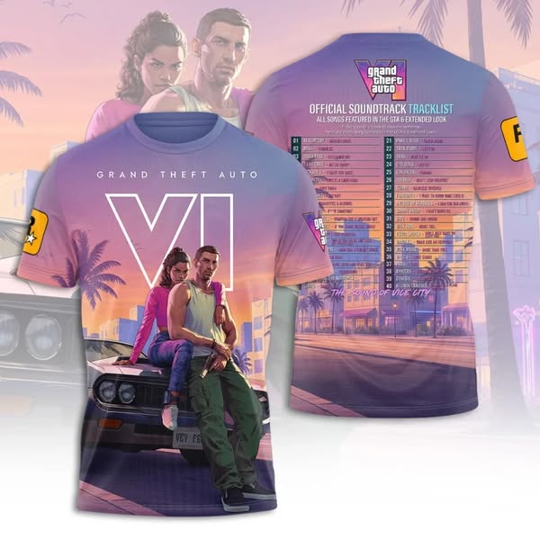 GTA VI Vice City Soundtrack Tee