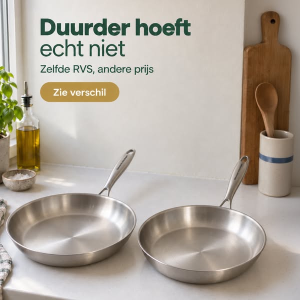 Zelfde RVS, andere prijs