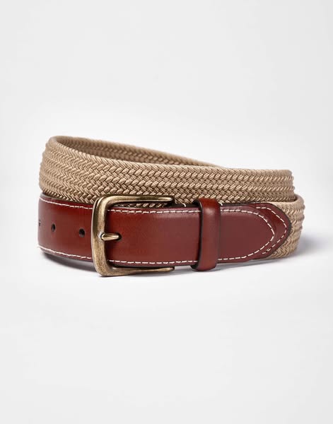Joseph Turner | Men's Webbing Belt - Stone S