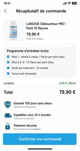Le programme d'entretien inclus