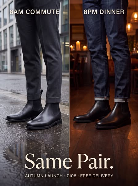 Men's Waterproof Leather Chelsea Boots – All-Day Comfort