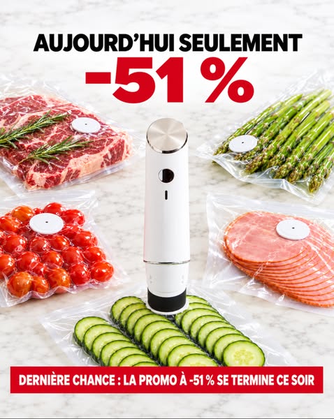 Gardez vos aliments frais 5x plus longtemps