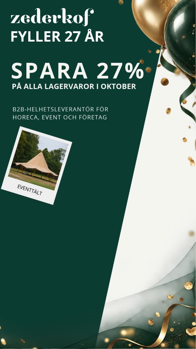27 år – spara 27 % i oktober