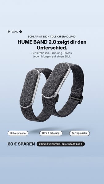 Müde trotz 8 Stunden Schlaf? Dein Band zeigt dir, warum.