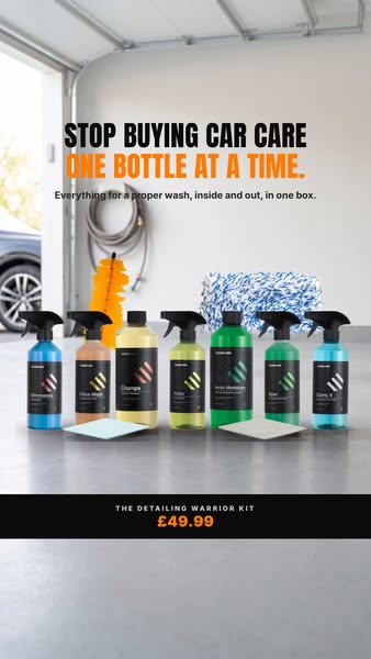 Everything to wash your car. One box.
