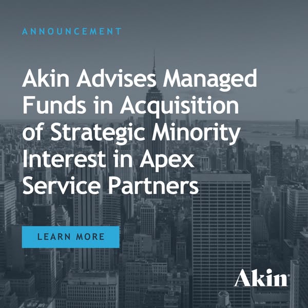 Akin Advises Managed Funds
