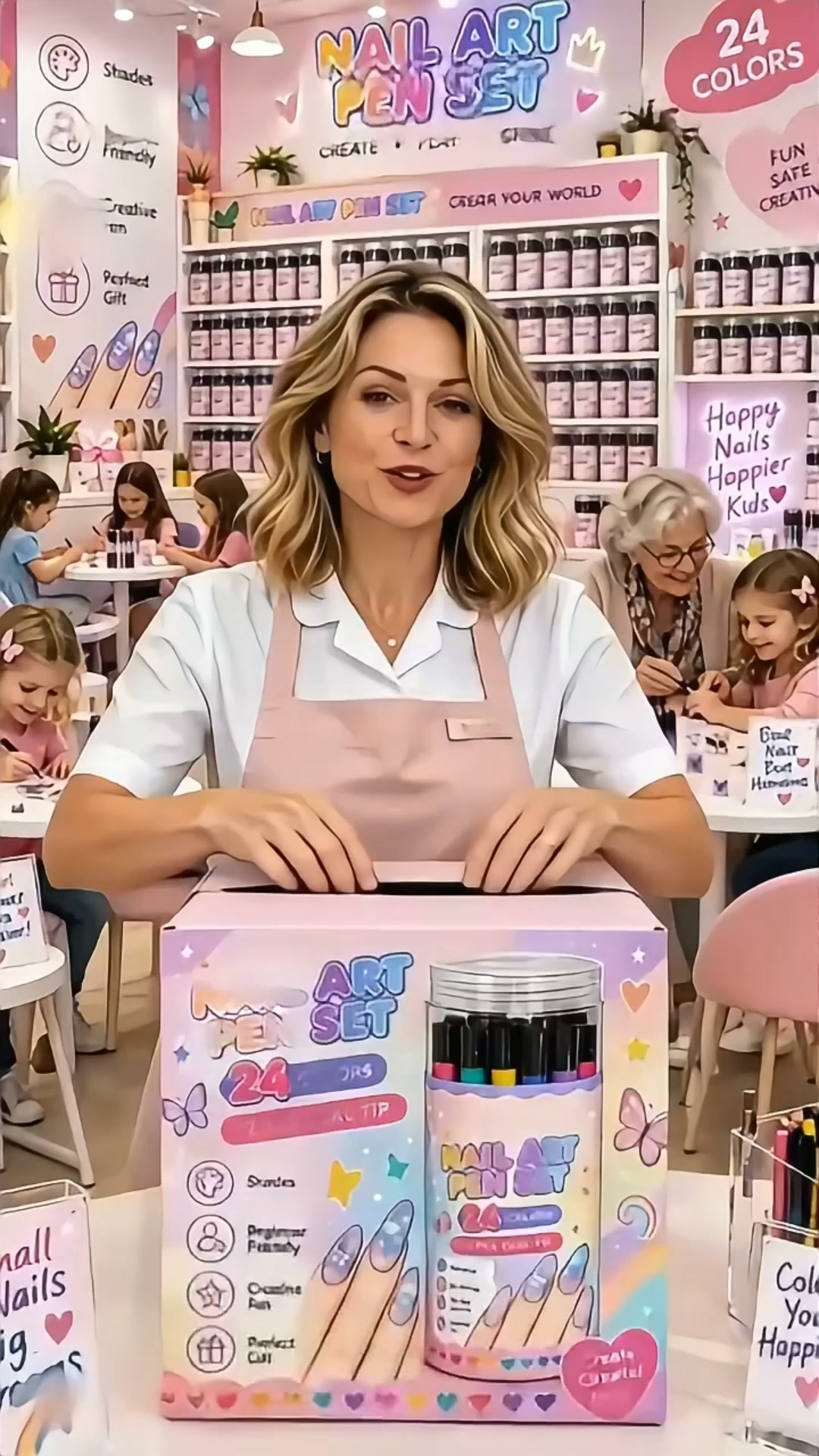 Set de 12 stylos nail art à double embout