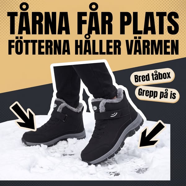 Tårna får plats, fötterna håller värmen