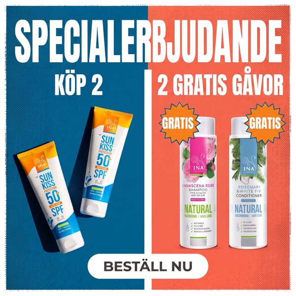 Köp 2 solkrämer, få 2 gåvor