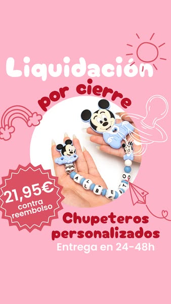Tu bebé se merece lo mejor, regálale un chupetero personalizado.